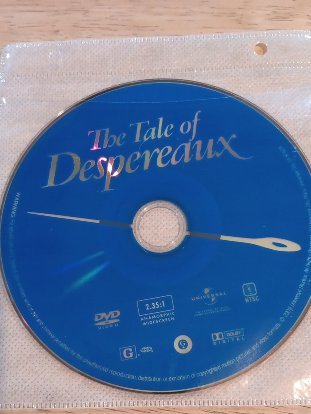 The Tale of Despereaux DVD *NO CASE*